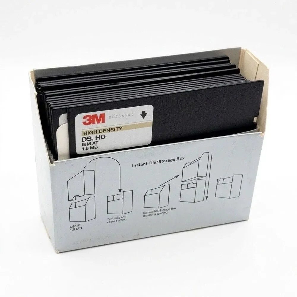 3m And Sony Vintage floppy discs Double sided Double Density